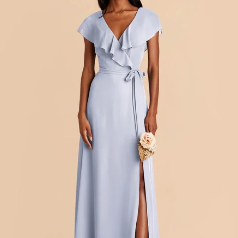 Bridemaid dress worn once birdy grey Jackson dress ice blue size medium